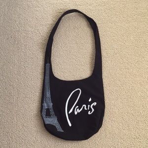 Black bag with Paris and Eiffel towel